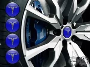 Tesla Silicone Stickers Edition Custom Wheel Labels